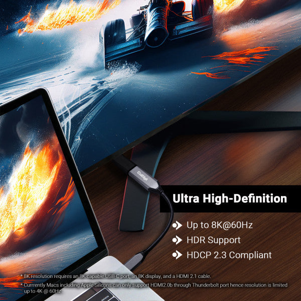 USB-C to HDMI 2.1 8K Video Adapter