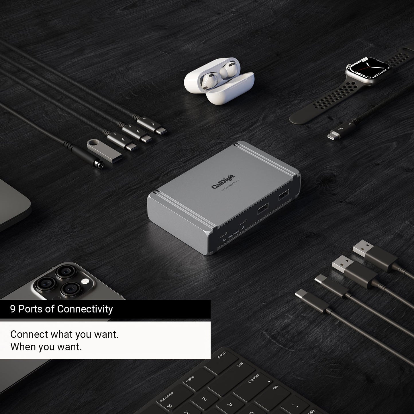 Thunderbolt 5 Element 5 Hub + 0.8m cable
