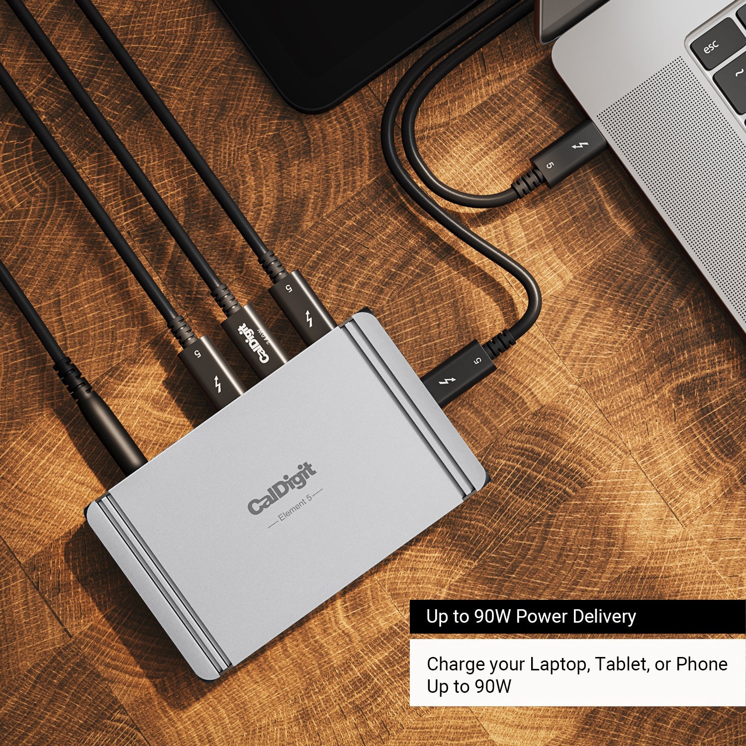 Thunderbolt 5 Element 5 Hub + 0.8m cable – CalDigit Japan Shop