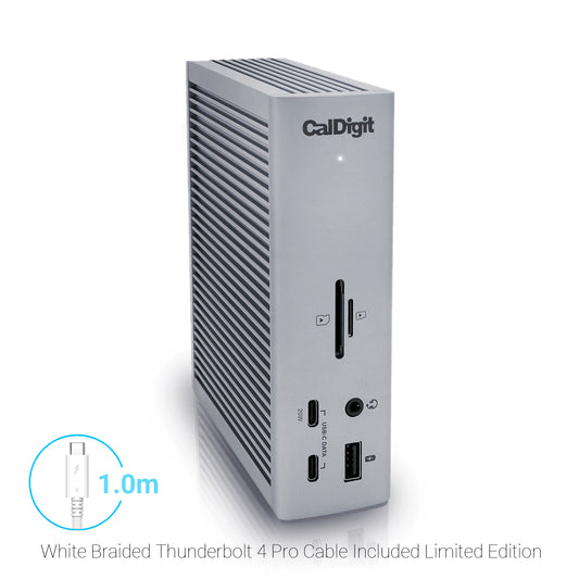 【限定仕様】TS4/ Thunderbolt Station 4 + 1.0m TBT4 White Braided cable